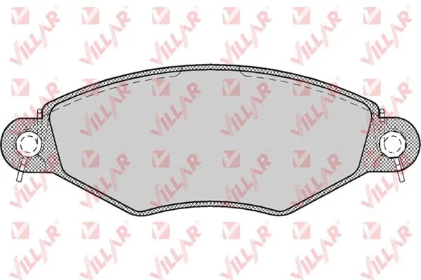 Brake Pad Set, disc brake (626.0708)