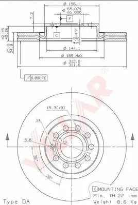 Brake Disc (628.1778)