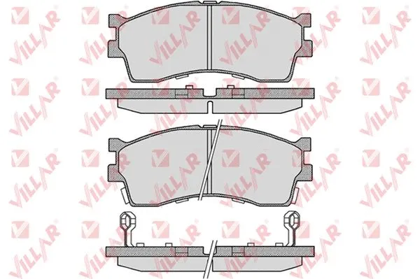 Brake Pad Set, disc brake (626.0809)