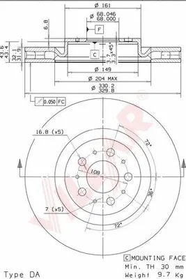 Brake Disc (628.2169)