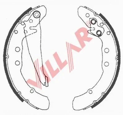 Brake Shoe Set (629.0504)
