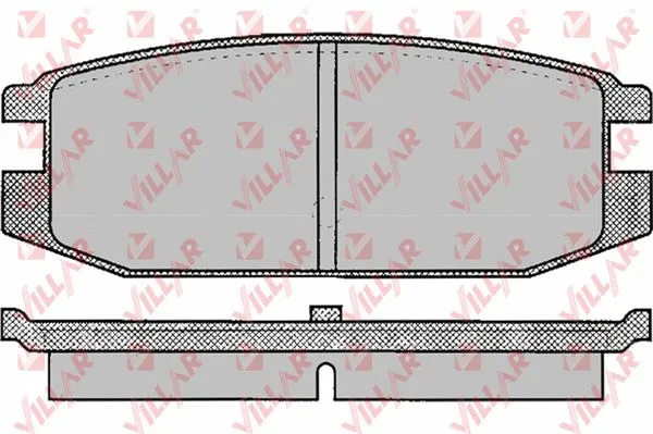 Brake Pad Set, disc brake (626.0045)