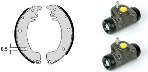 Brake Shoe Set (608.7860)