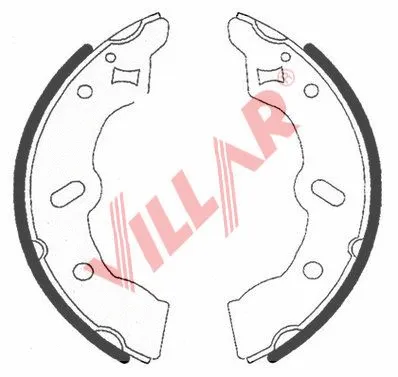 Brake Shoe Set (629.0744)
