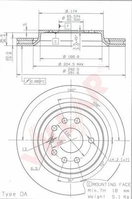 Brake Disc (628.1908)