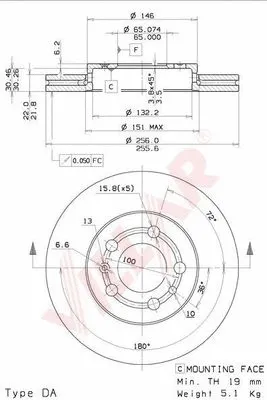 Brake Disc (628.1704)
