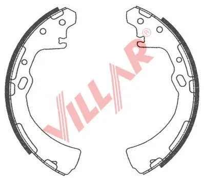 Brake Shoe Set (629.0751)