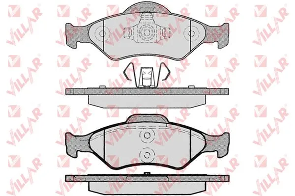 Brake Pad Set, disc brake (626.0795)