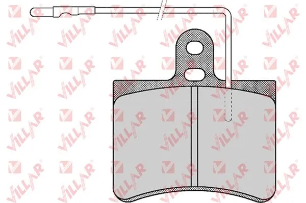 Brake Pad Set, disc brake (626.0443)