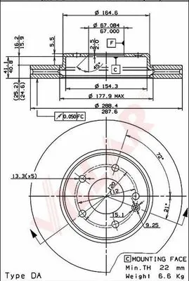 Brake Disc (628.0442)