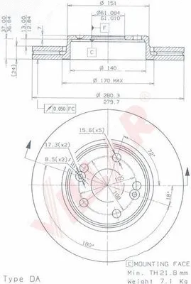 Brake Disc (628.0558)