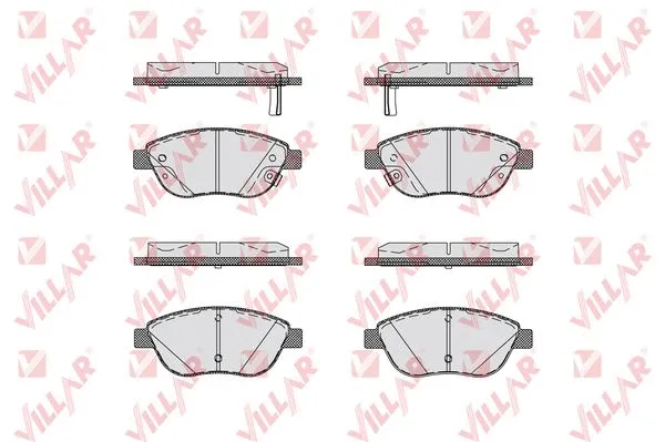 Brake Pad Set, disc brake (626.1760)