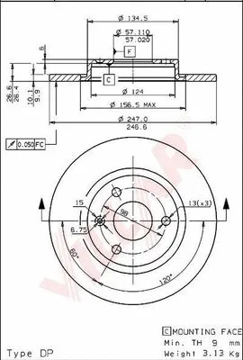 Brake Disc (628.0256)