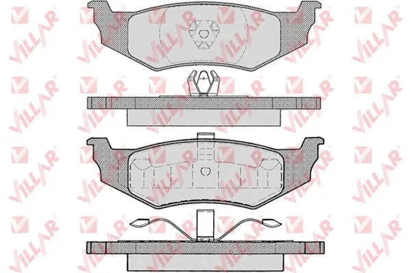 Brake Pad Set, disc brake (626.0894)