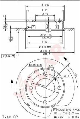 Brake Disc (628.1548)