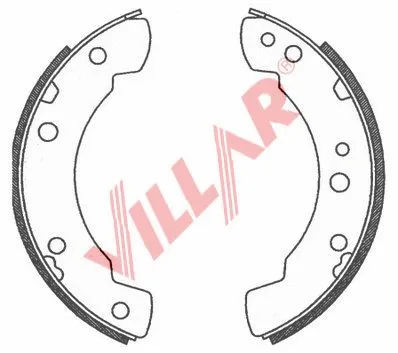 Brake Shoe Set (629.0725)