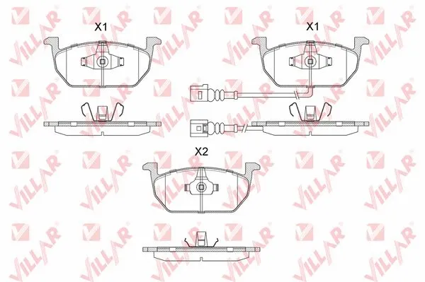 Brake Pad Set, disc brake (626.1836)