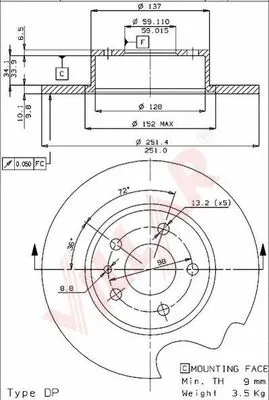 Brake Disc (628.1733)