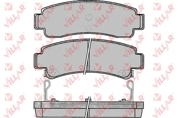 Brake Pad Set, disc brake (626.0088)