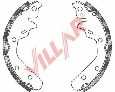 Brake Shoe Set (629.0799)