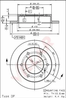 Brake Disc (628.1430)