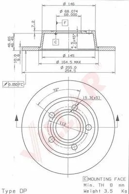 Brake Disc (628.1727)
