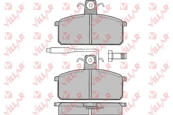 Brake Pad Set, disc brake (626.0099)