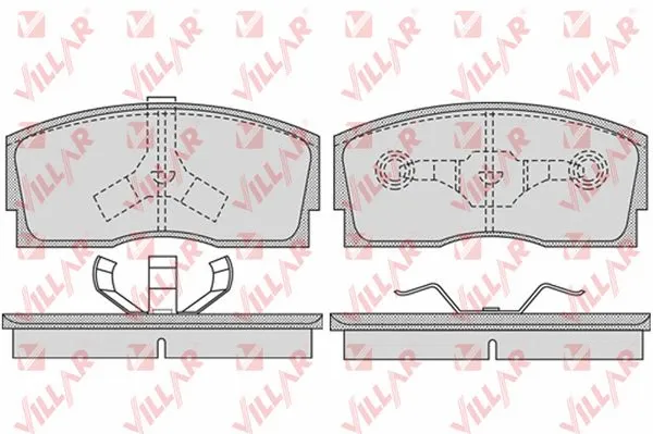 Brake Pad Set, disc brake (626.0926)