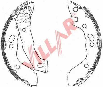 Brake Shoe Set (629.0804)