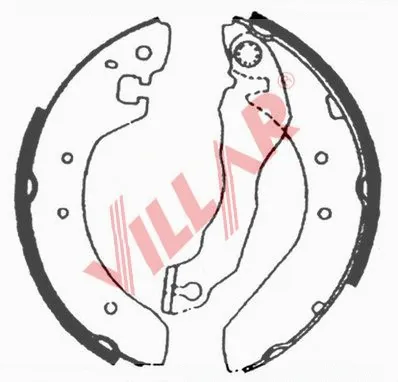 Brake Shoe Set (629.0637)