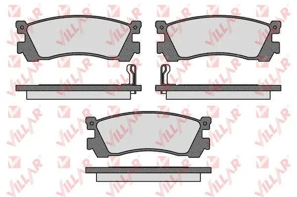 Brake Pad Set, disc brake (626.0038)