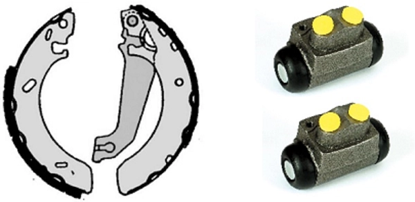 Brake Shoe Set (608.8350)