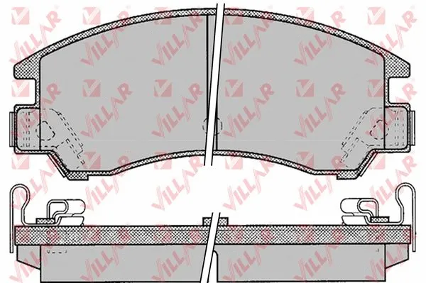 Brake Pad Set, disc brake (626.0047)
