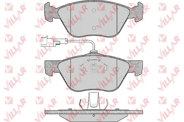 Brake Pad Set, disc brake (626.0614)