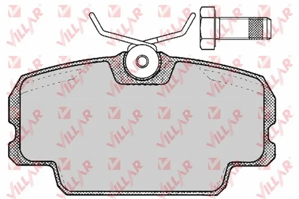 Brake Pad Set, disc brake (626.0273)
