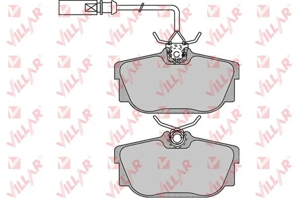 Brake Pad Set, disc brake (626.0974)