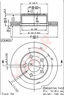 Brake Disc (628.1609)