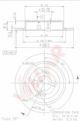 Brake Disc (628.1862)