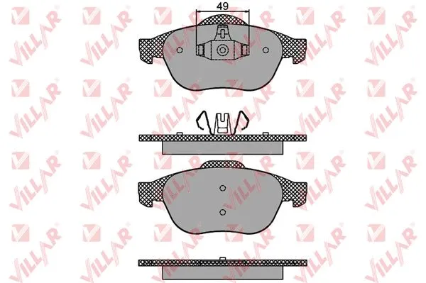 Brake Pad Set, disc brake (626.1678)