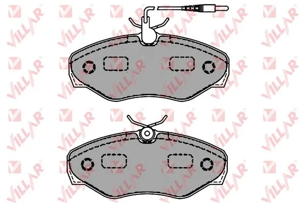 Brake Pad Set, disc brake (626.1660)
