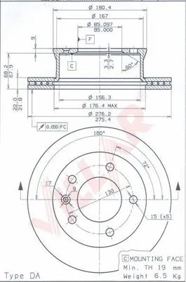 Brake Disc (628.0443)
