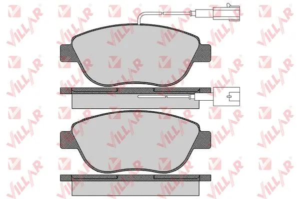 Brake Pad Set, disc brake (626.1657)