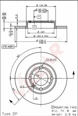 Brake Disc (628.0664)