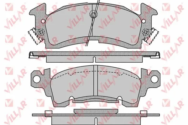 Brake Pad Set, disc brake (626.1032)