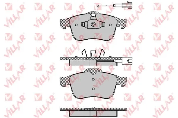 Brake Pad Set, disc brake (626.1470)