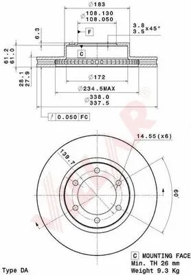 Brake Disc (628.2078)