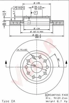Brake Disc (628.1238)
