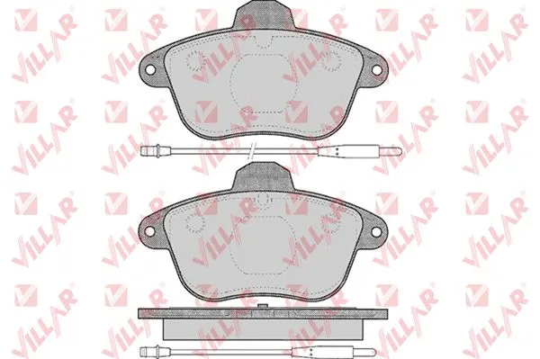 Brake Pad Set, disc brake (626.0480)