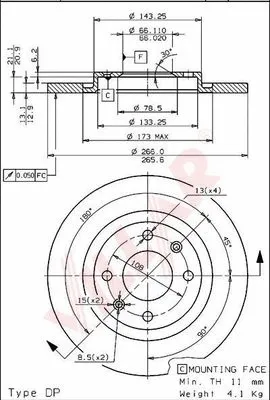 Brake Disc (628.0242)