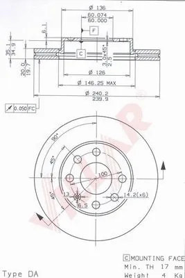 Brake Disc (628.0850)